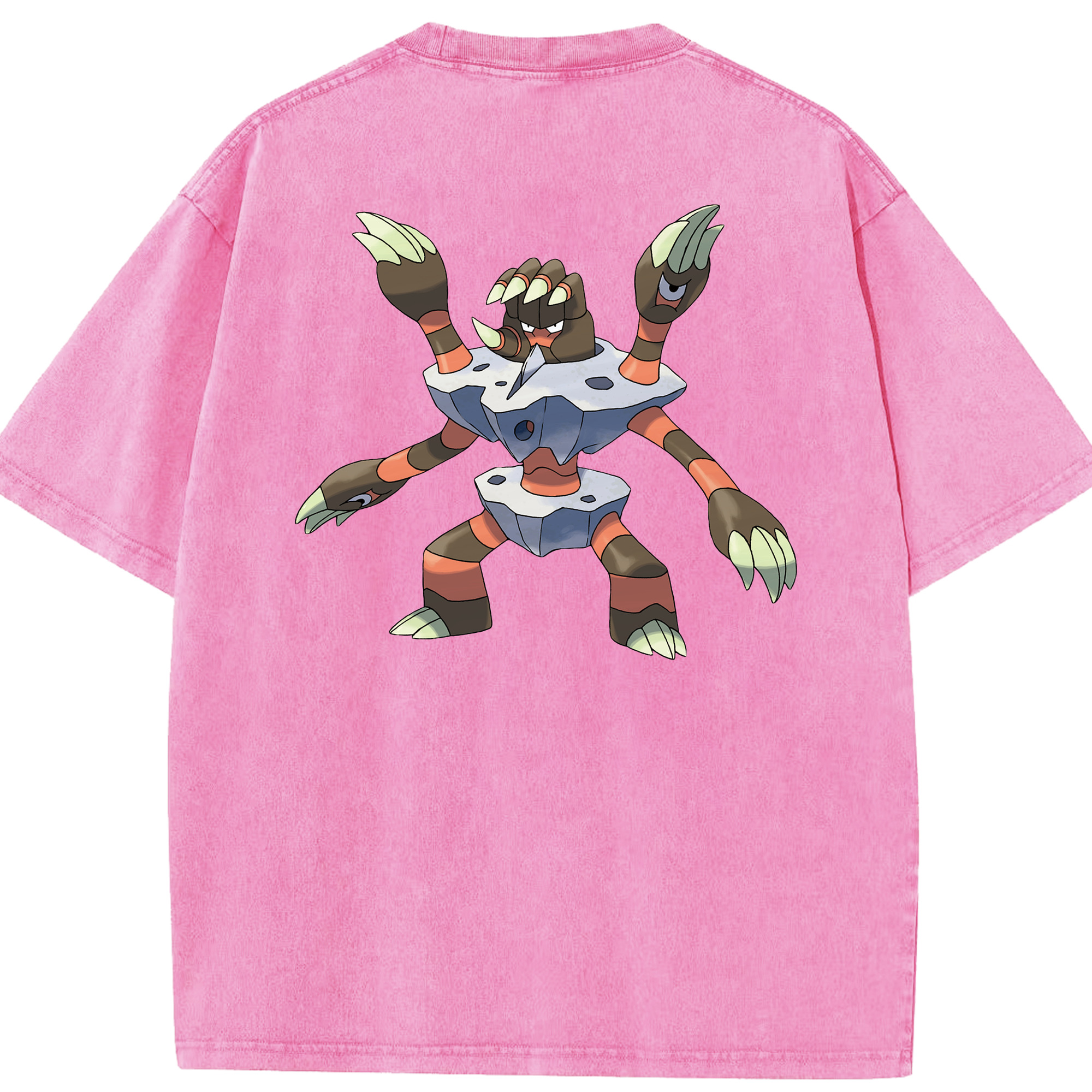 （画像用） ポケットモンスター Pokémon 綿100% ヴィンテージ風 半袖Tシャツ（背面プリント）